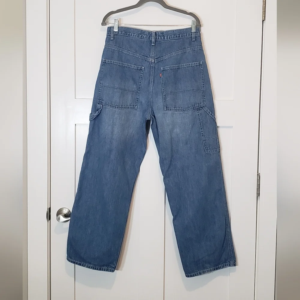 Levi's Vintage Carpenter Jeans Size 32X28.5 Utility Work Hi Rise 100% Cotton